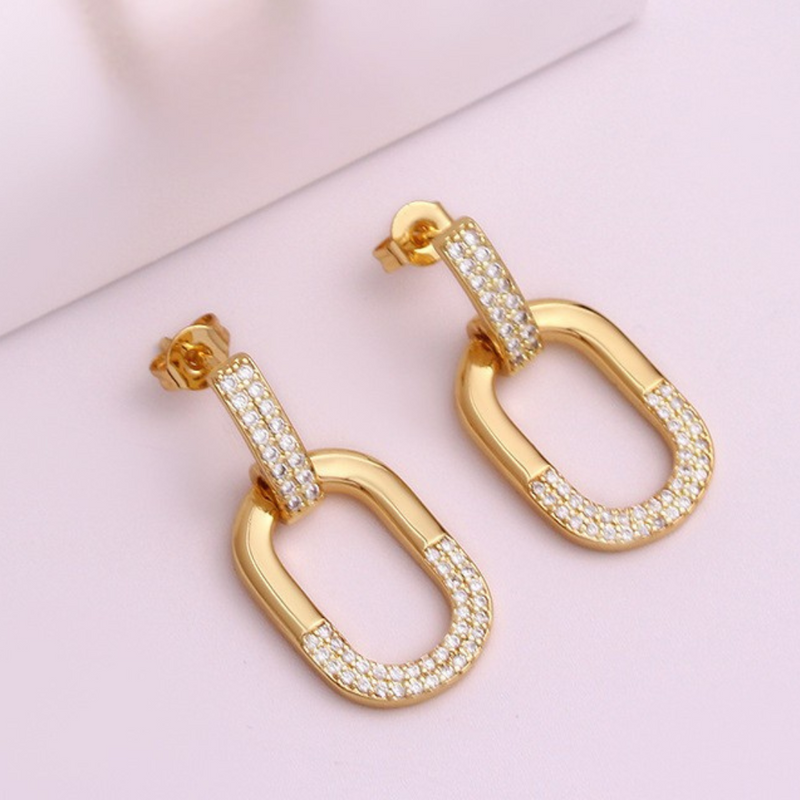 Tavira Link Drop Earrings