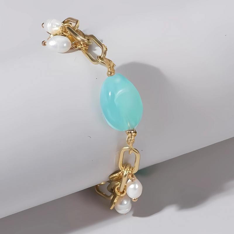 Calista Paperclip Charm Bracelet