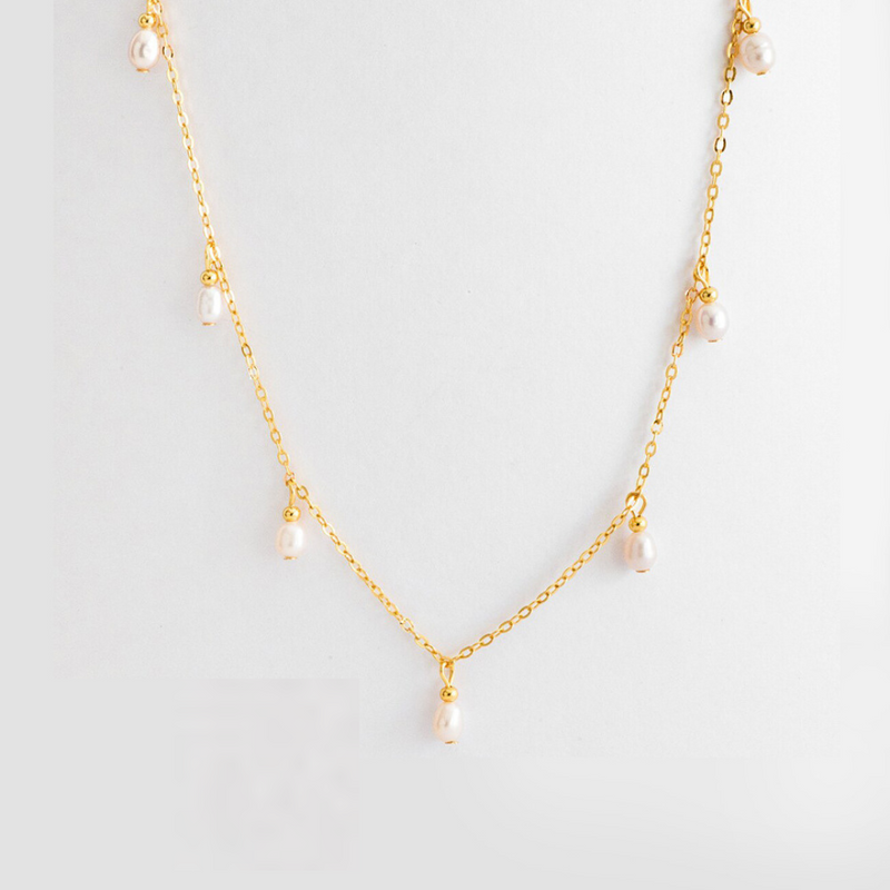 Romy Pearl Drop Necklace