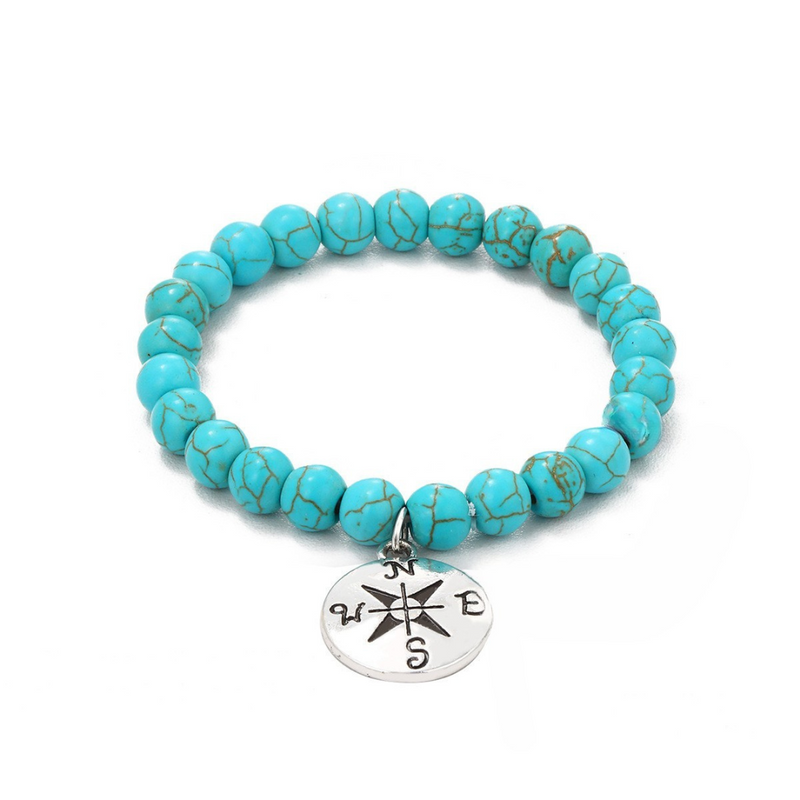 Turquoise Charm Bead Bracelets