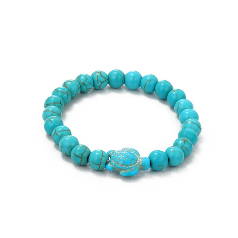 Turquoise Charm Bead Bracelets