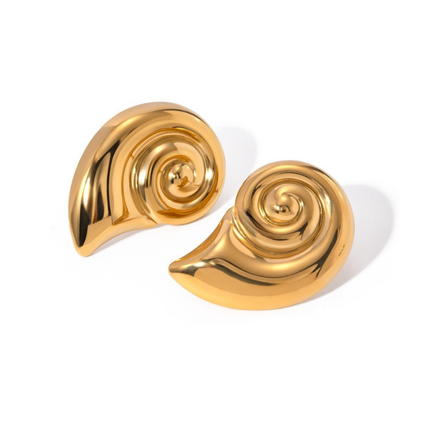 Sarina Conch Stud Earrings