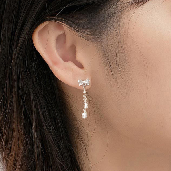 Nerina Bow Drop Earrings