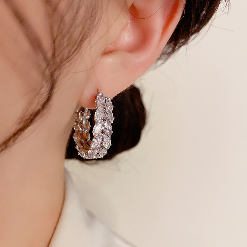 Lunelle Wheat Hoop Earrings