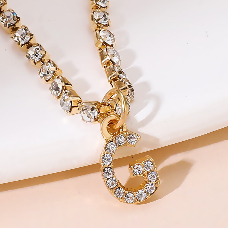 Selene Initial Anklet