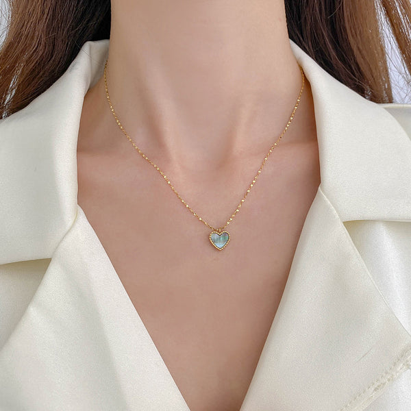 Gabrielle Shell Heart Necklace