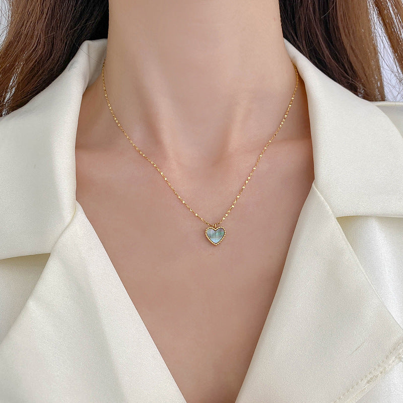 Gabrielle Shell Heart Necklace