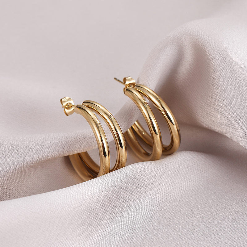 Ysolde Sculpted Hoop Earrings