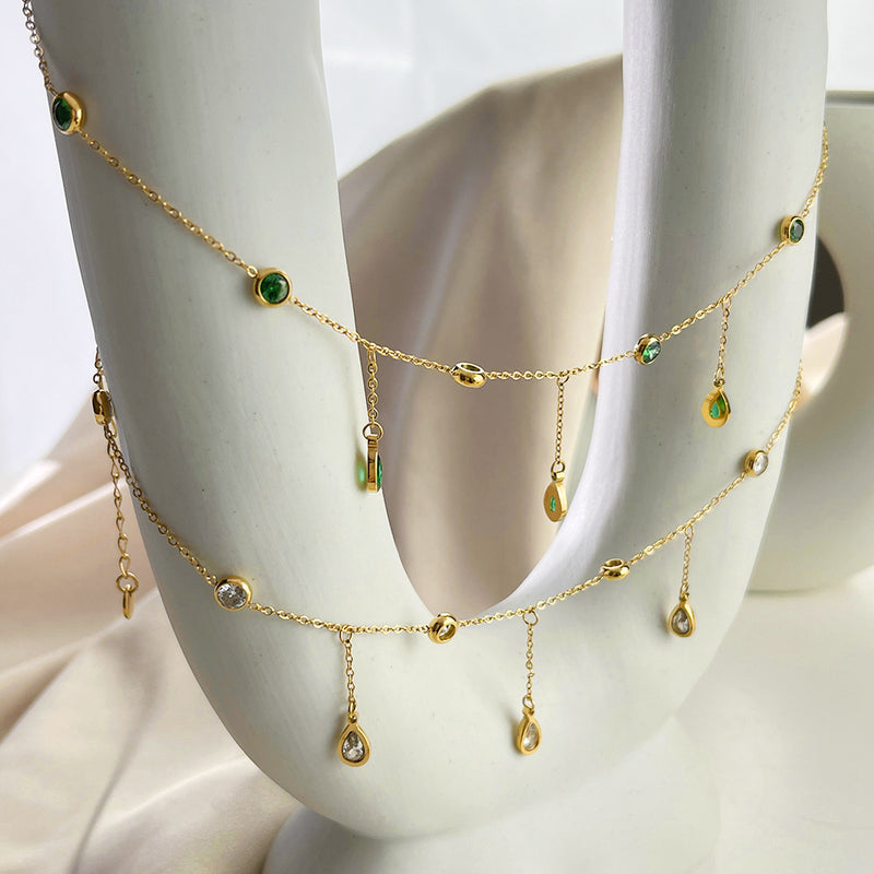 Celestine Drop Necklace