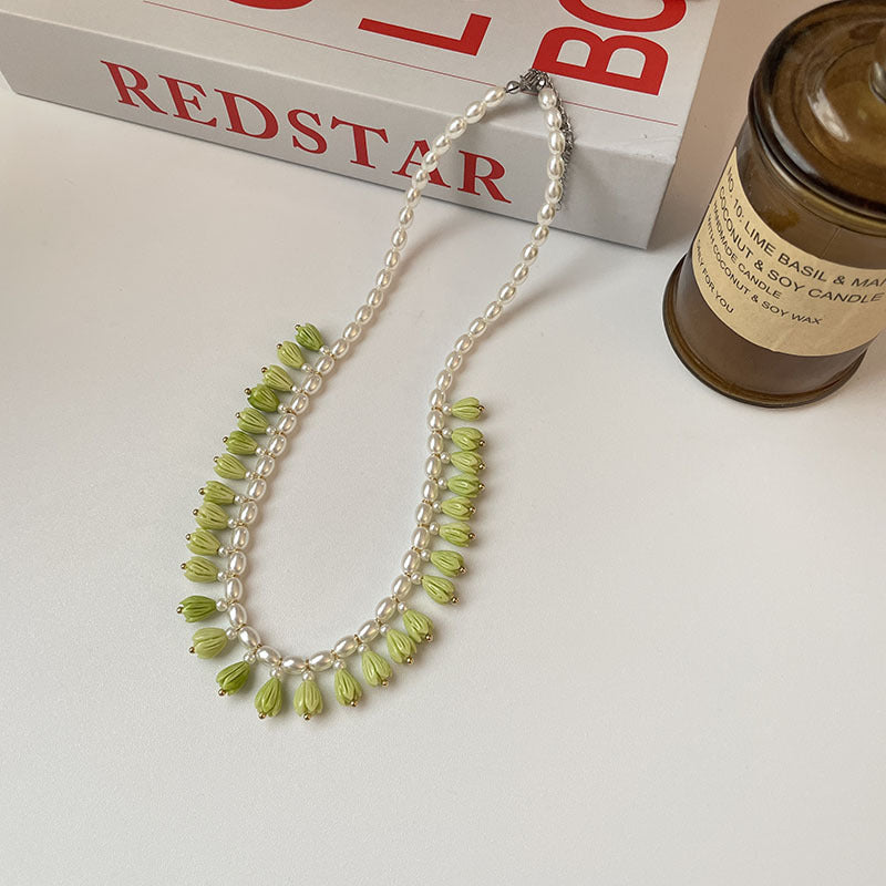 Rowena Blossom Pearl Necklace