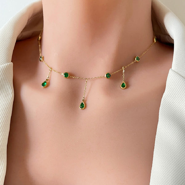 Celestine Drop Necklace