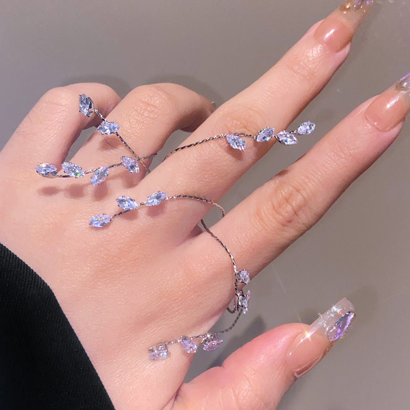 Celestia Leaf Hand Chain