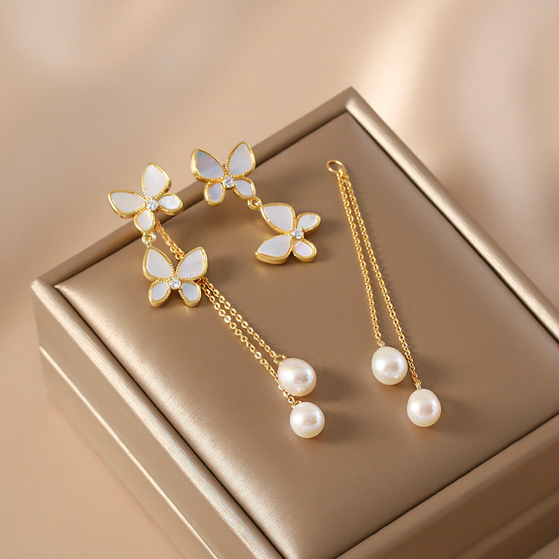 Evienne Butterfly Drop Earrings