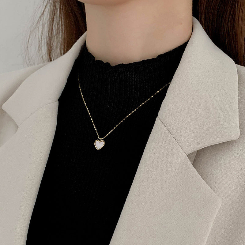 Gabrielle Shell Heart Necklace