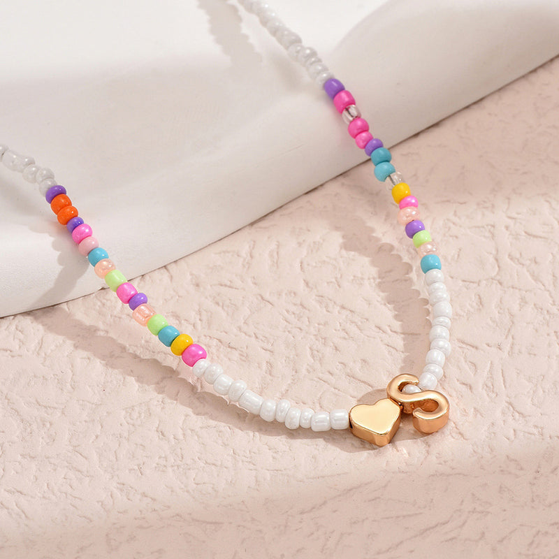 Adriana Letter Bead Necklace