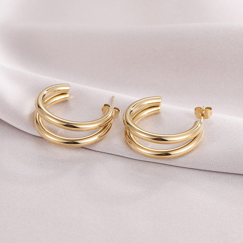 Ysolde Sculpted Hoop Earrings