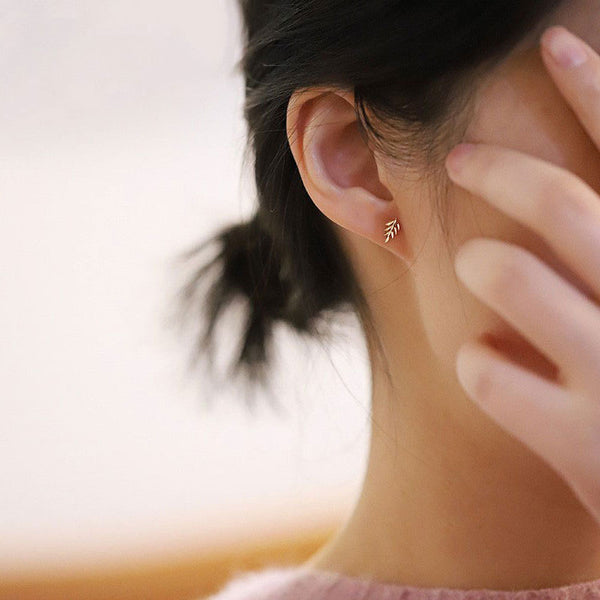 Juliette Leaf Stud Earrings