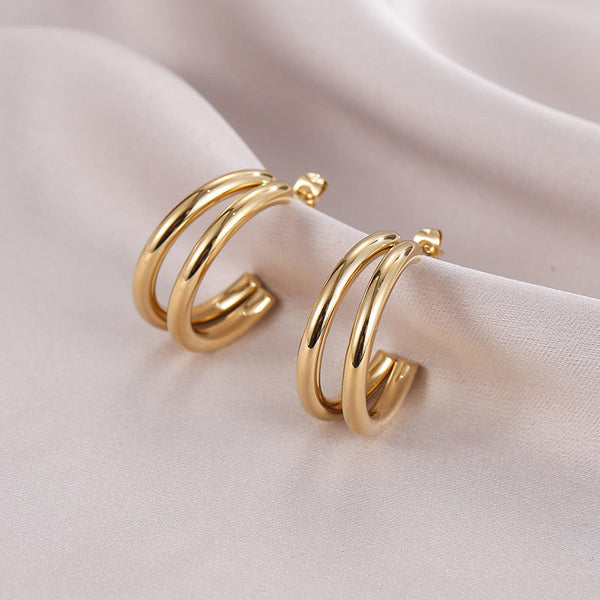 Ysolde Sculpted Hoop Earrings