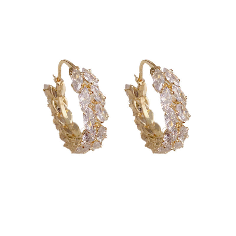 Lunelle Wheat Hoop Earrings