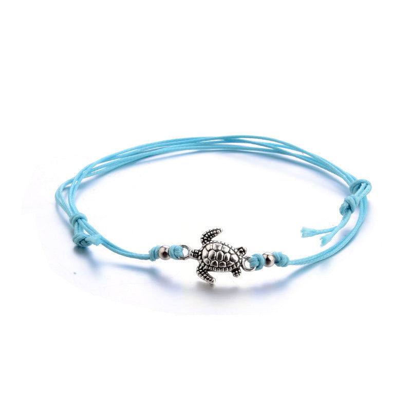 Lila Turtle Anklet