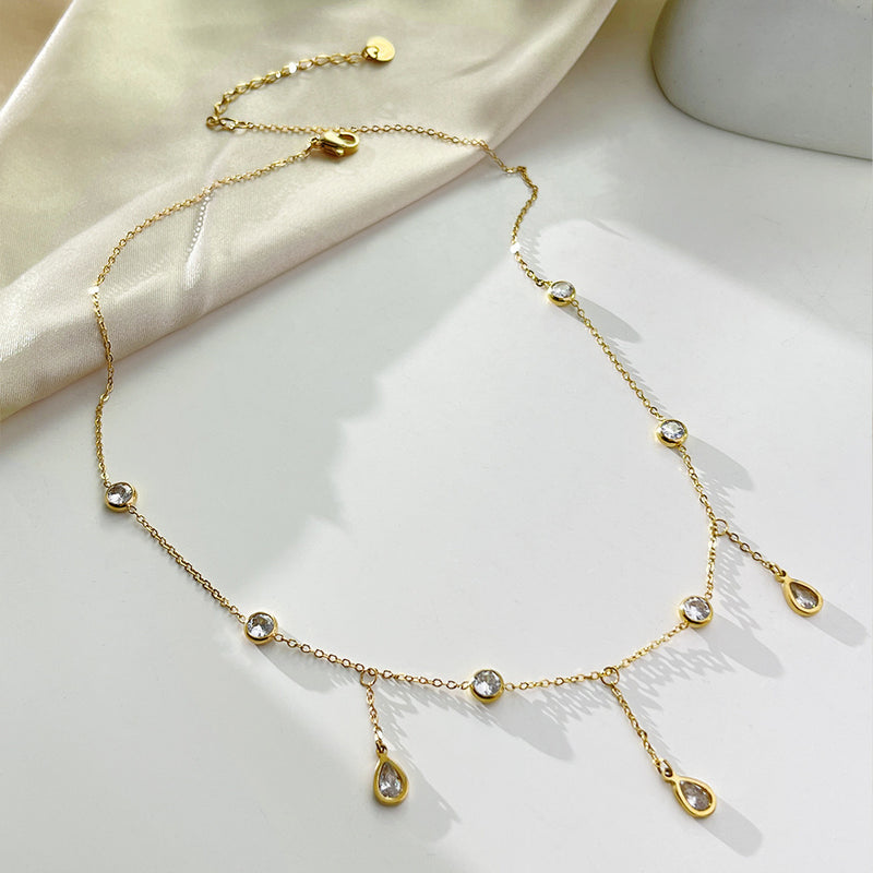 Celestine Drop Necklace