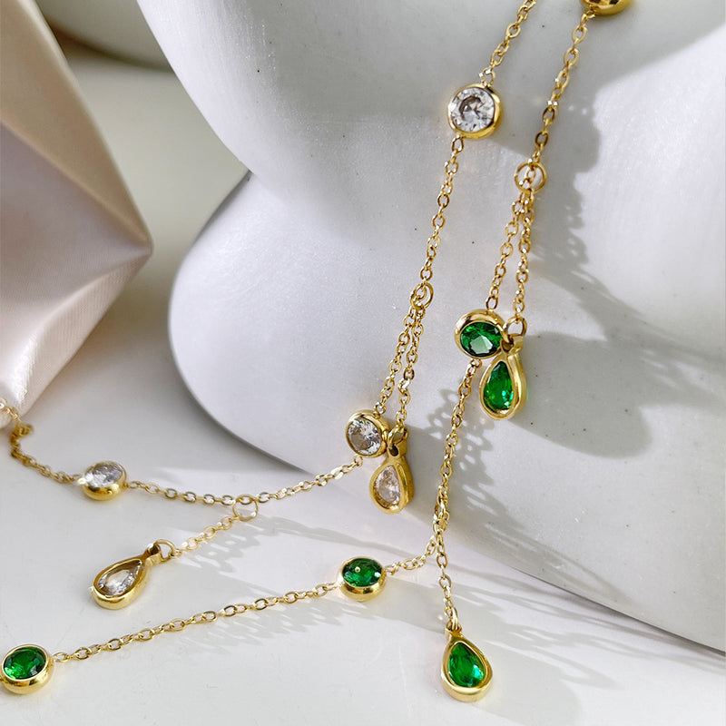 Celestine Drop Necklace