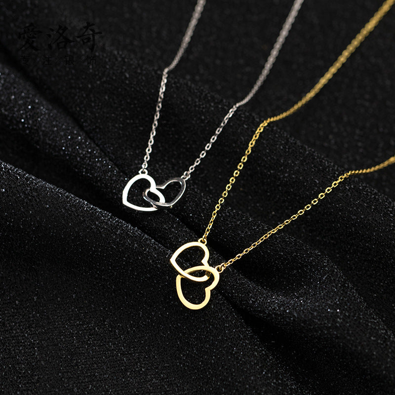 Isolde Double Heart Necklace