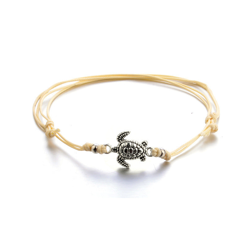 Lila Turtle Anklet