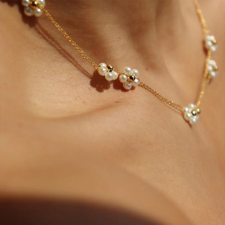Lunara Pearl Bloom Necklace