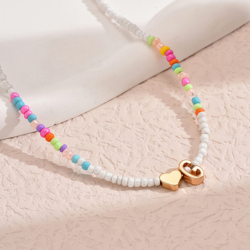 Adriana Letter Bead Necklace