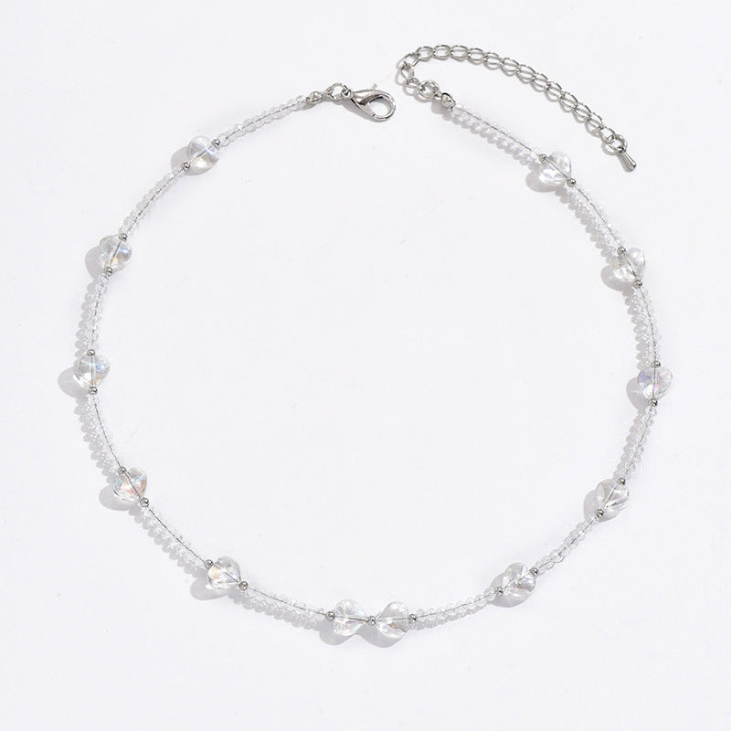 Bianca Crystal Heart Necklace