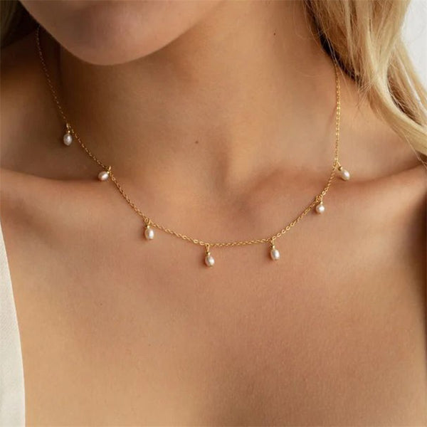 Romy Pearl Drop Necklace